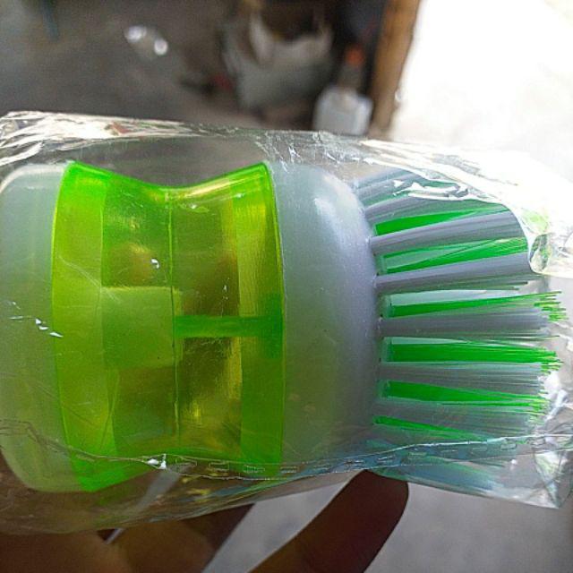 Alat Sikat Panci Inovatif Dispenser Sabun Cair Brush Soap Dapur Piring