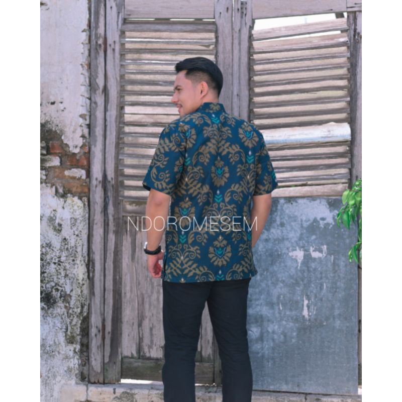 BAJU BATIKPREMIUM LENGAN PENDEK BATIK EKSKLUSIF PRIA LENGAN PENDEK BAHAN KATUN HALUS LAPIS FURING