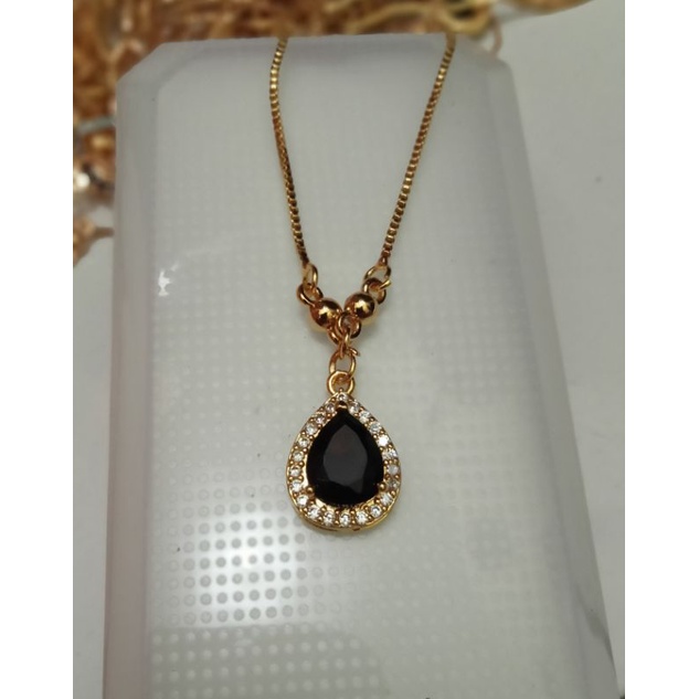 kalung koye+Liontin mata hitam xuping uk45cm