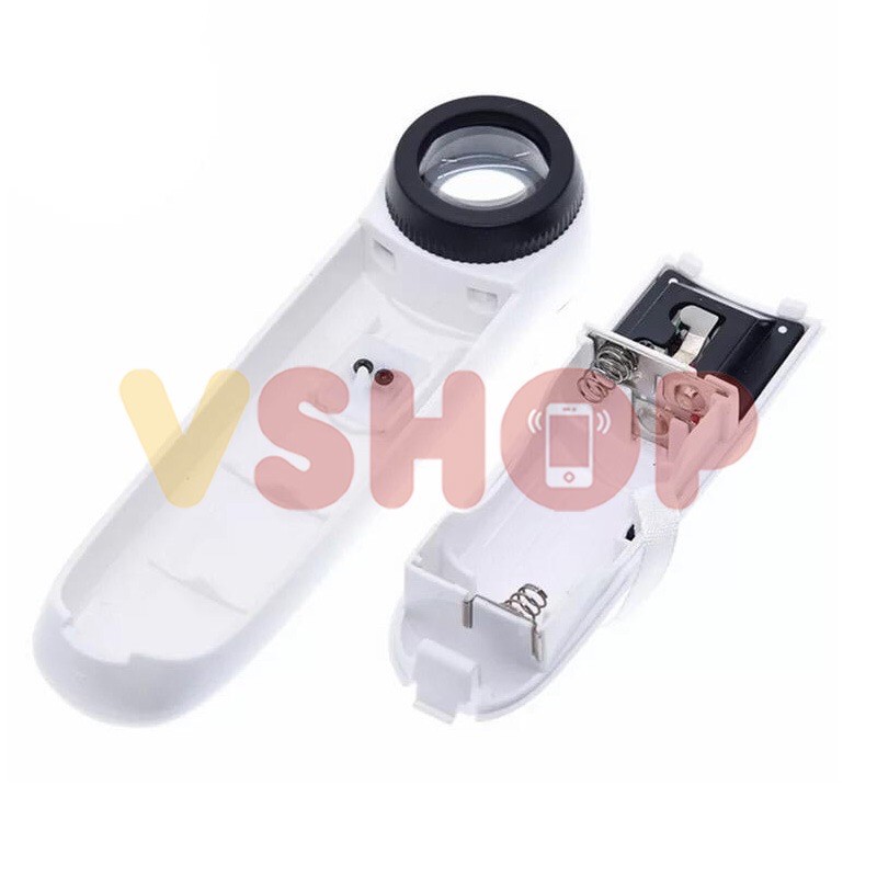 40X HAND-HOLD MAGNIFIER GLASS - KACA PEMBESAR LED MG6B-1B