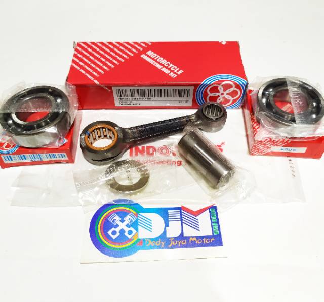 Stang seher satria 2tak plus bearing krug as kiri-kanan 6205/6205 indopart berkualitas