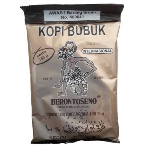 

Kopi Bubuk Berontoseno Internasional 250 gram - 100% Kopi Murni