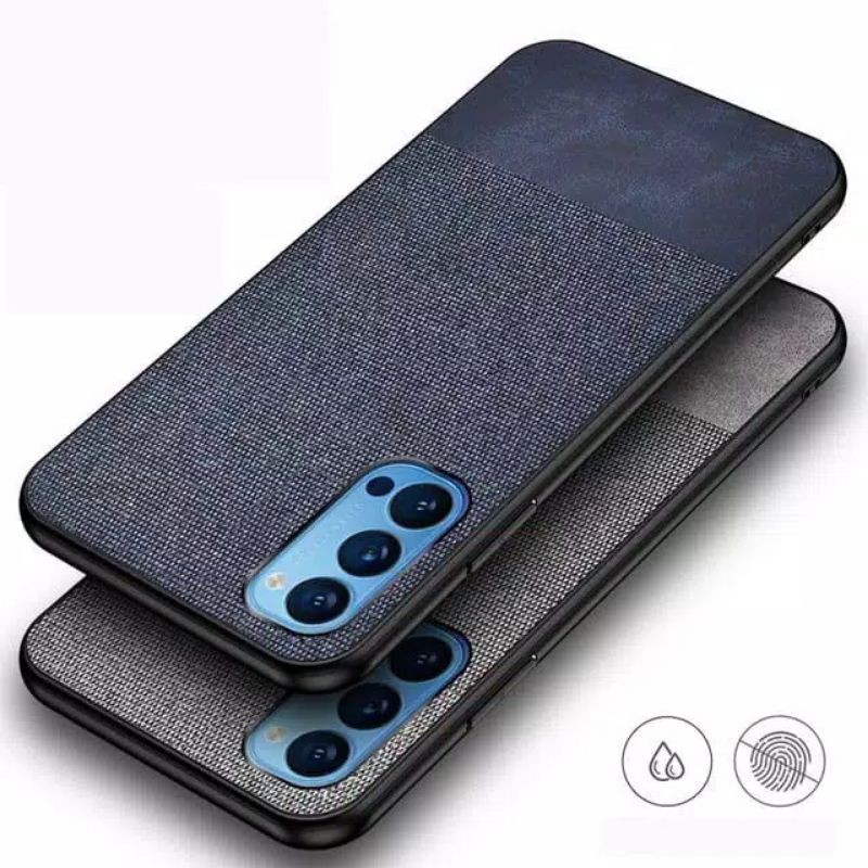 Oppo Reno 4 Reno 4 Pro Fabric Denim Jeans Softcase Back Cover