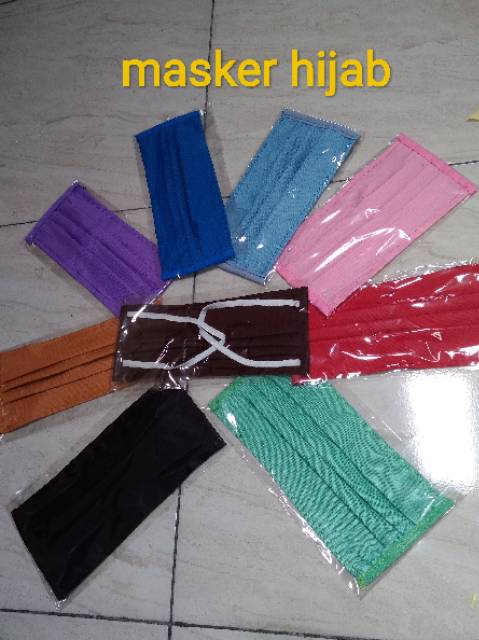 Masker kain/masker kain polos/masker bahan OXFORD/masker hijab/masker