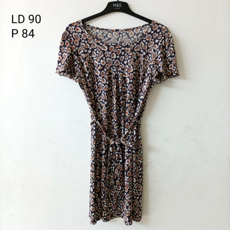 Midi Dress Bahan Katun Rayon, dress korea, midi dress lucu