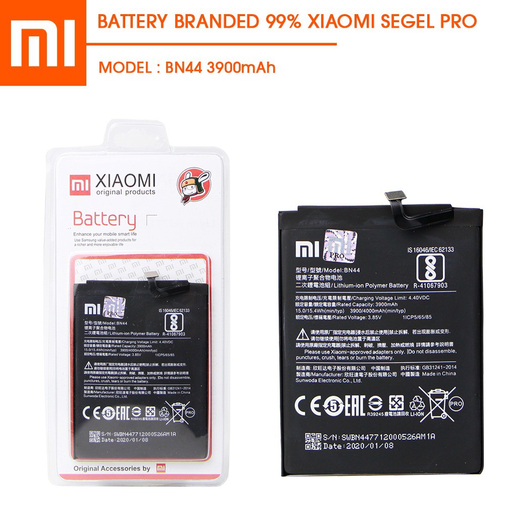 Baterai Batre XiaoMi Redmi 5 Plus BN 44 Original / Battery Batrai Batre Redmi 5+ BN44 Xiao Mi Xiaumi