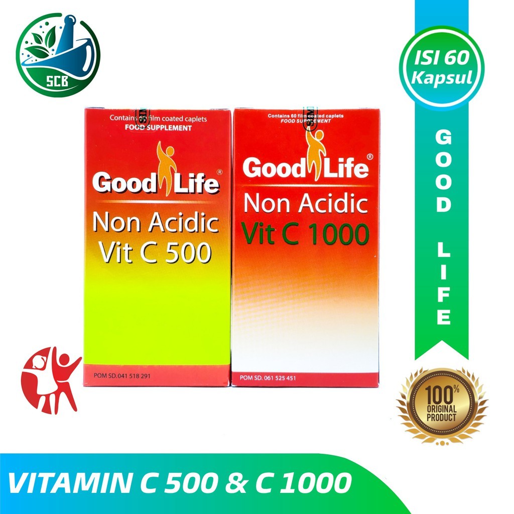 Good Life Non Acidic Vitamin C 500 & C 1000 - Aman Untuk Lambung