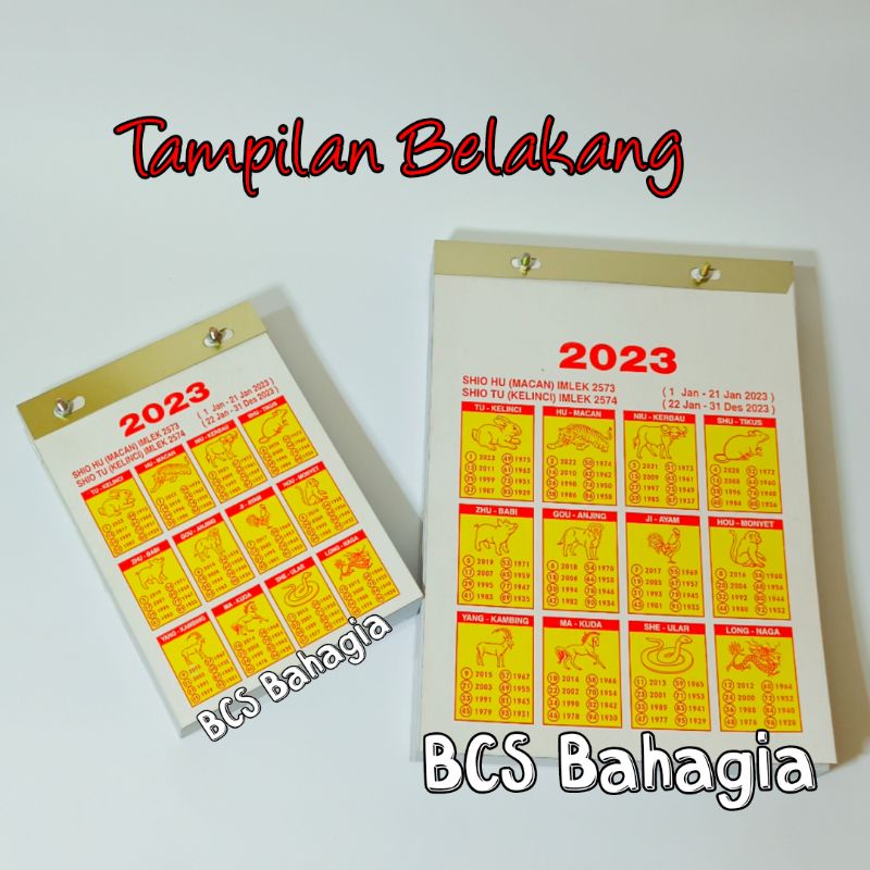 Kalender Chinese Cina Harian Sobek Tahun Baru 2023 Shio Kelinci Ukuran Jumbo Besar Lokal Indonesia Terbaru / Calendar Tanggalan Robek China Mandarin Jawa Arab New Year Big Size Bagus