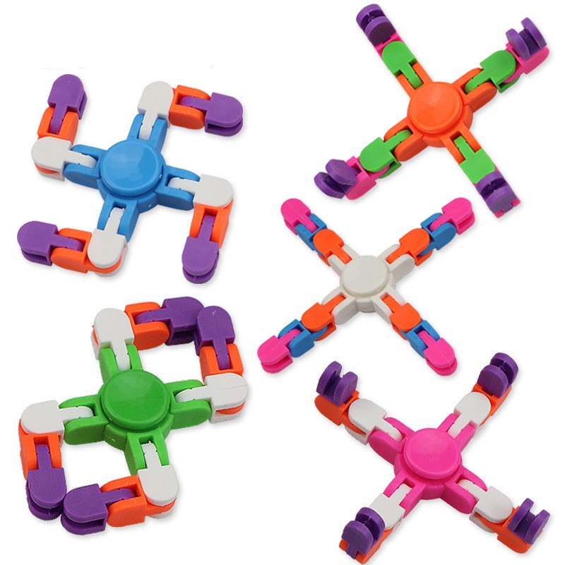 Hand Fidget Spinner Warna Acak Untuk Membantu Fokus Dan Anti Stres