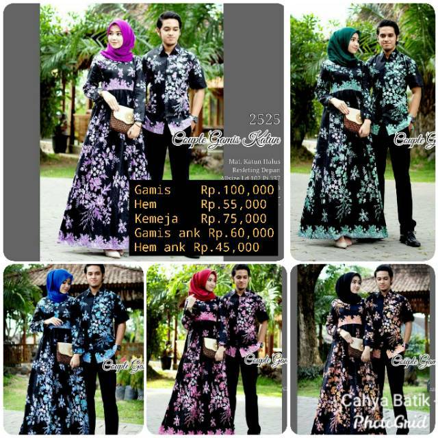 Couple Batik Cibulan Kemeja batik gamis batik seragam keluarga