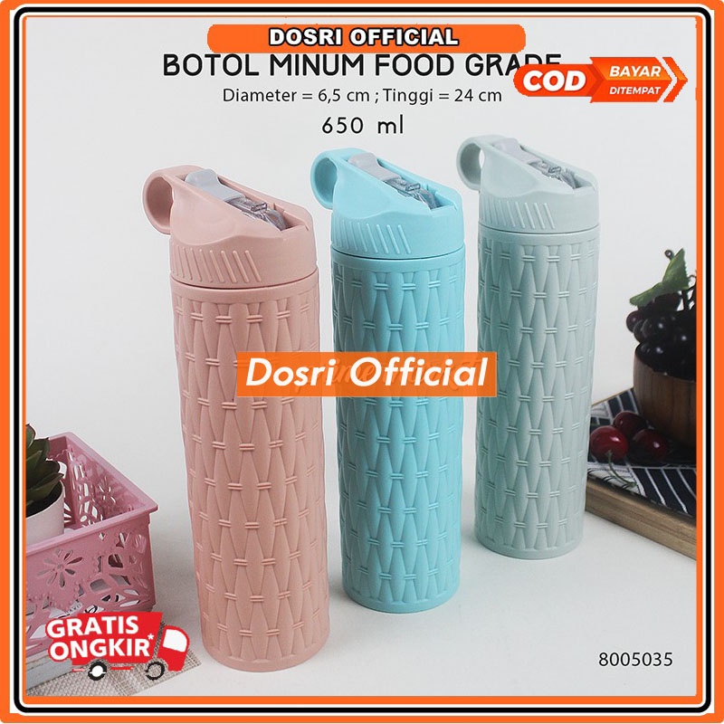 [READY STOK] CLAIR Botol Minum Food Grade / Termos Air Minum 650 ml / Botol Tumbler / Souvernir Pernikahan