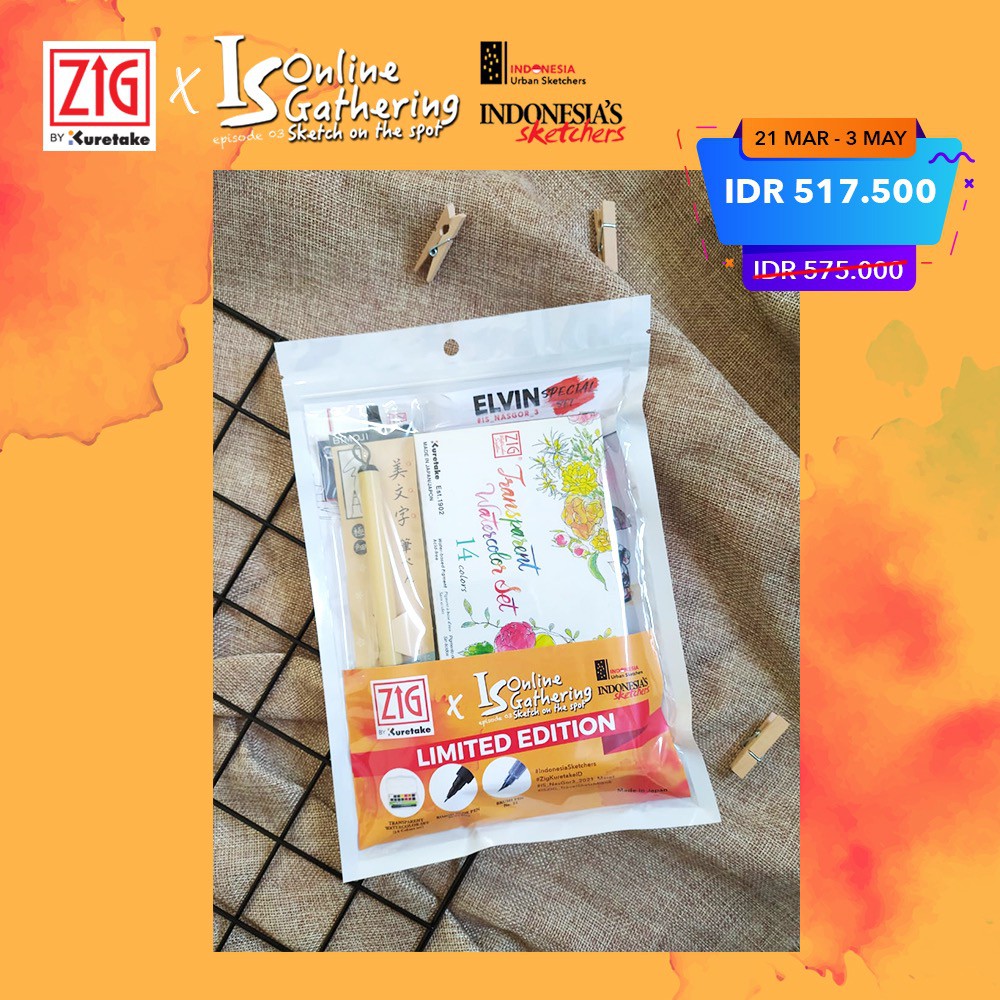 

Paket Indonesia Sketchers Online Gathering ELVIN Special Set
