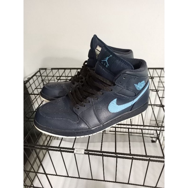 nike air jordan mid obsidian university navy blue