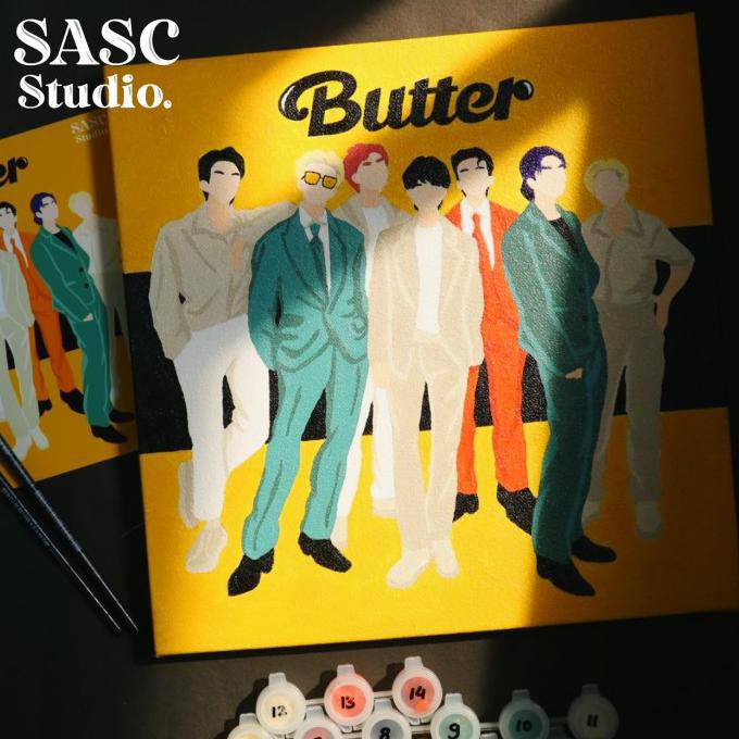 

DIY Painting by Number | Kerajinan Tangan | SASC Studio | BTS Butter