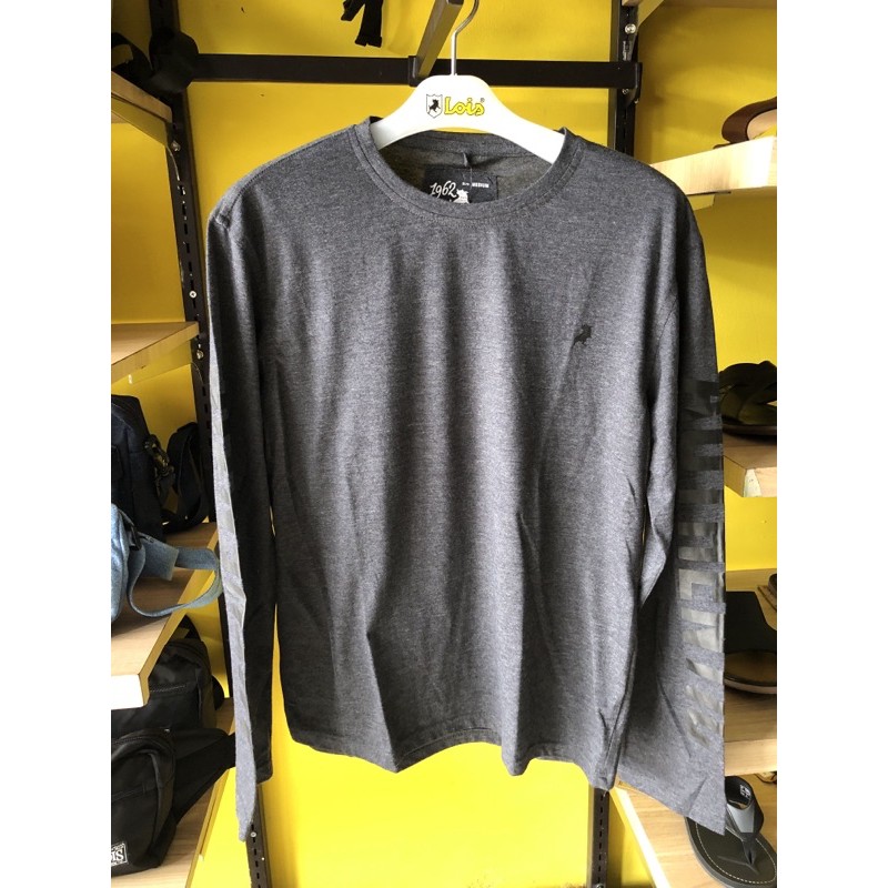 KSL1870 Ob kaos lois ORIGINAL lengan panjang abu abu