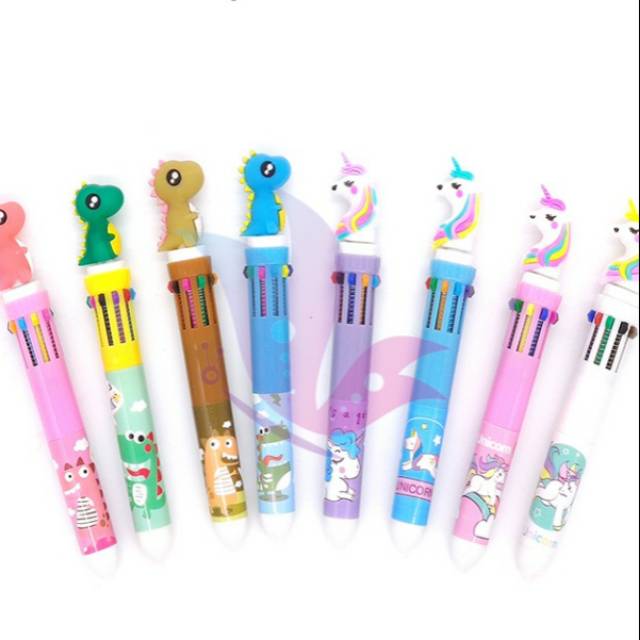 

Pulpen bts rainbow 10 warna
