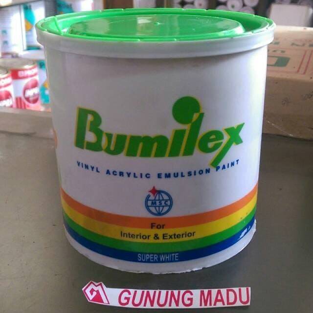 CAT TEMBOK BUMILEX 1 KG WARNA PUTIH CAT PLAFON TEMBOK