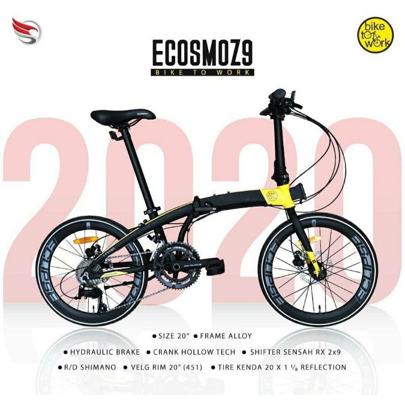 sepeda lipat element ecosmo Z9 bike to work