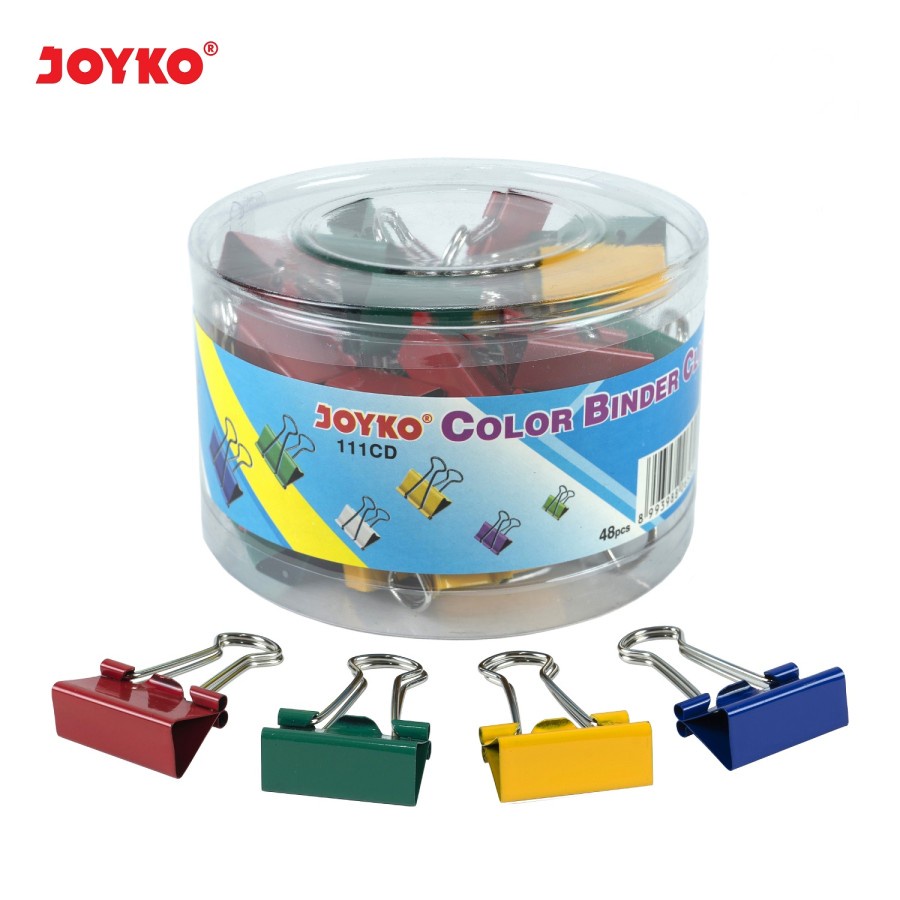 

Binder Clip / Klip / Penjepit Kertas Joyko 111CD / 1 DRUM 48 PCS