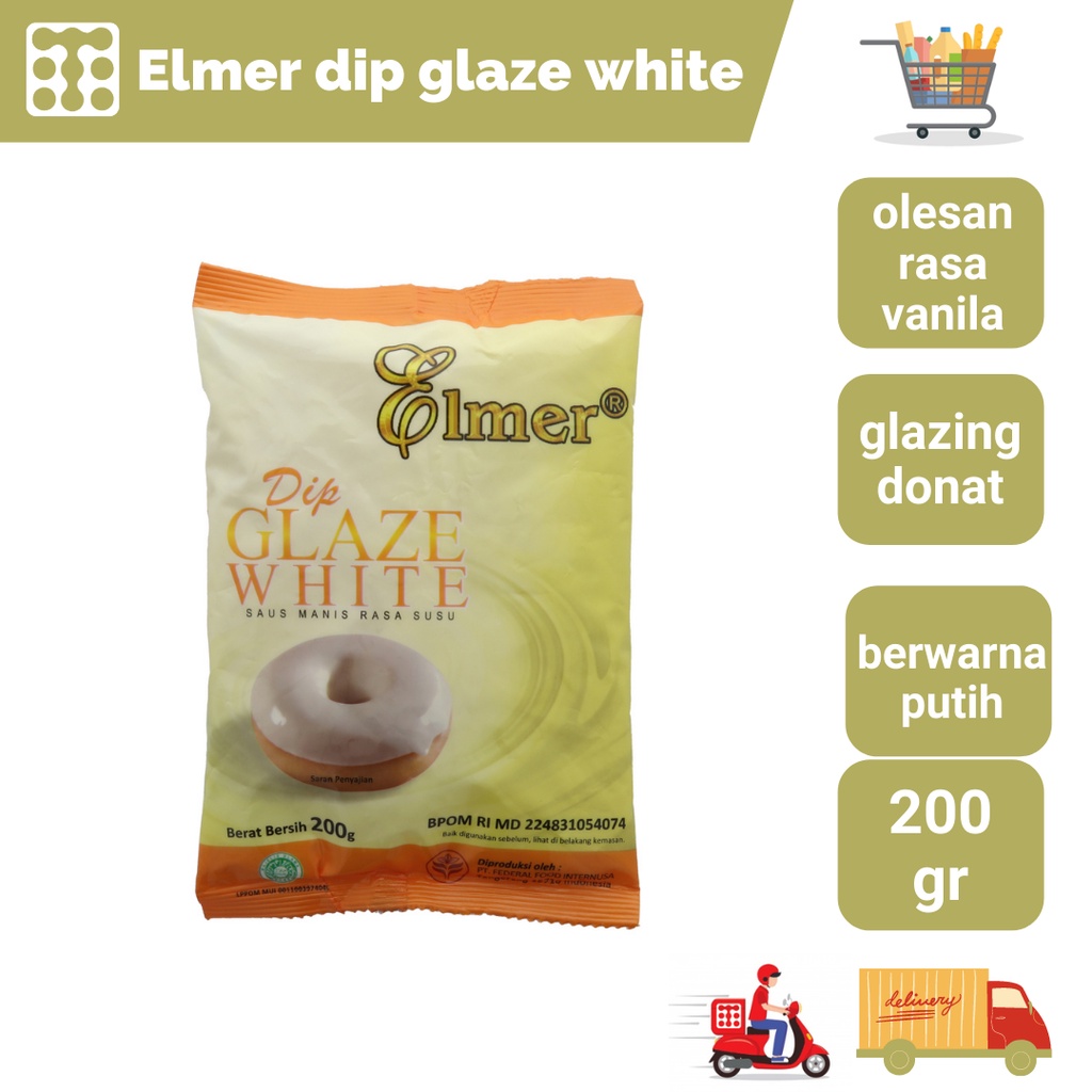 

Elmer Dip Glaze White 200 Gram