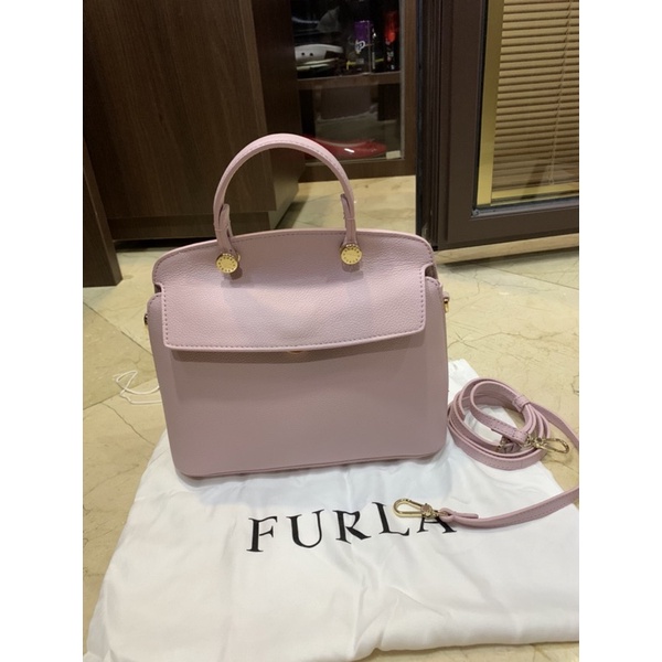 furla bag authentic new soft pink