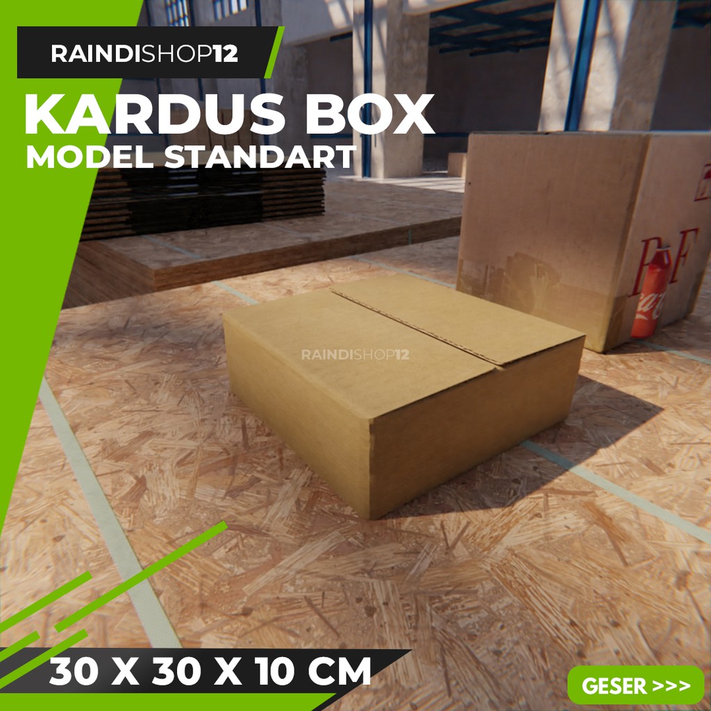 

BOX 30 X 30 X 10 CM KARDUS KOTAK KEMASAN PACKAGING KADO POLOS