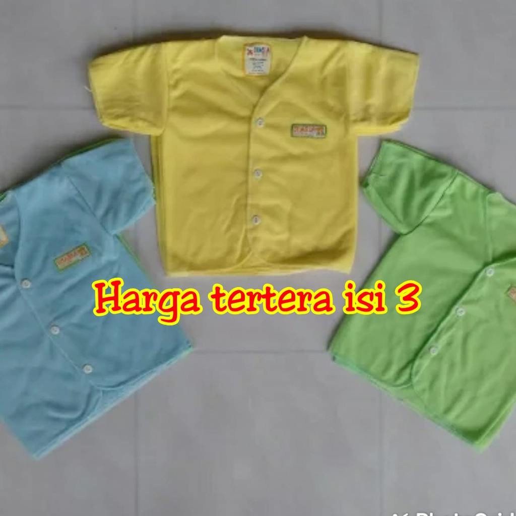 Baju bayi Neci Label Pendek isi 3 Termurah