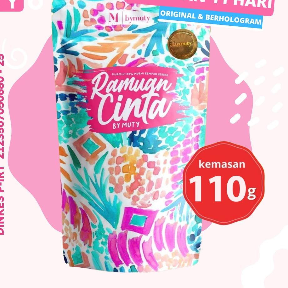 

㊊ RAMUAN CINTA BY MUTY kemasan 110 gr (untuk 22x SEDUH) SIAP KIRIM 2685 ✦