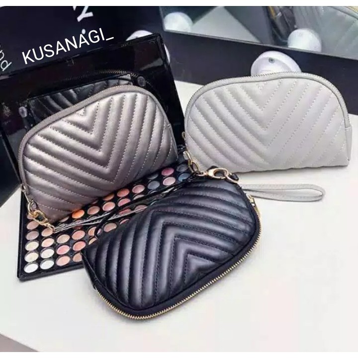 VGKG Dompet Wanita Panjang V Import glossy dompet wanita panjang bahan kulit PU dompet abg A117