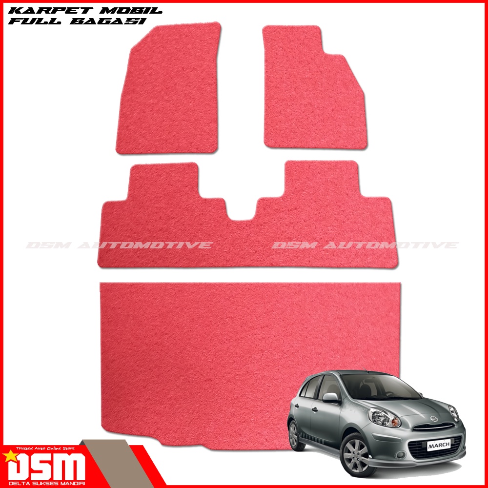 Karpet Mobil Nissan March - Full Bagasi / Karpet Mobil Mie March