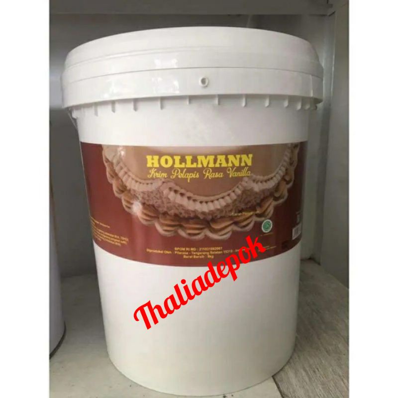 

HOLLMAN BUTTER CREAM PUTIH, 8KG DALAM KEMASAN EMBER, BUTTER CREAM CAMPURAN ADONAN CAKE, KHUSUS INSTANT KURIR