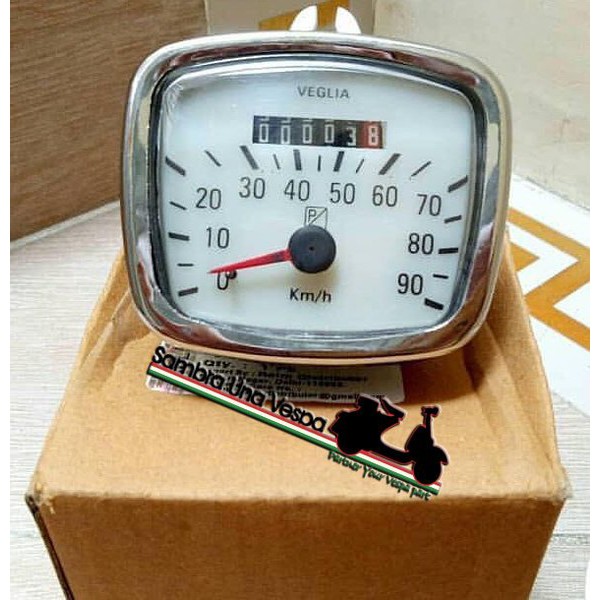 Kilometer Speedometer speedo spido spedometer spidometer vespa VNB 61 125 Cepuk Tjepuk Stang tangkep