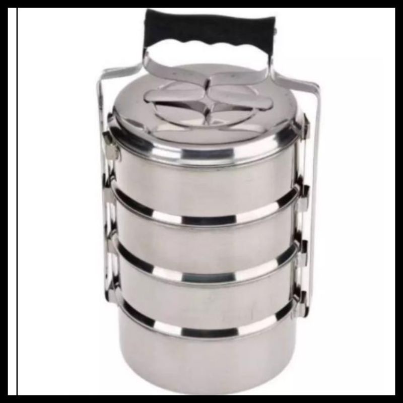 MASPION MAXIM RANTANG SUSUN FOOD CARRIER 2 dan 3 SUSUN 14CM STAINLESS STEEL