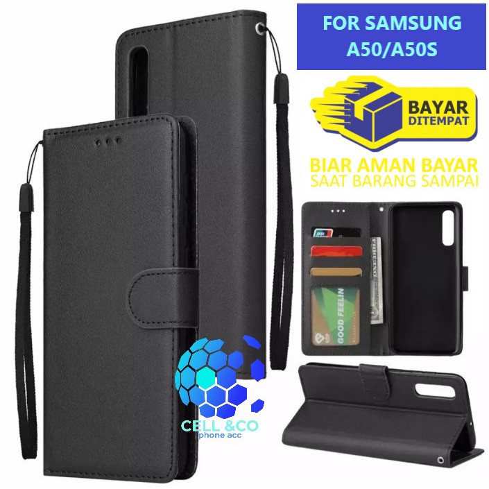 Flip cover SAMSUNG A50 A50S Flip case buka tutup kesing hp casing flip case leather wallet