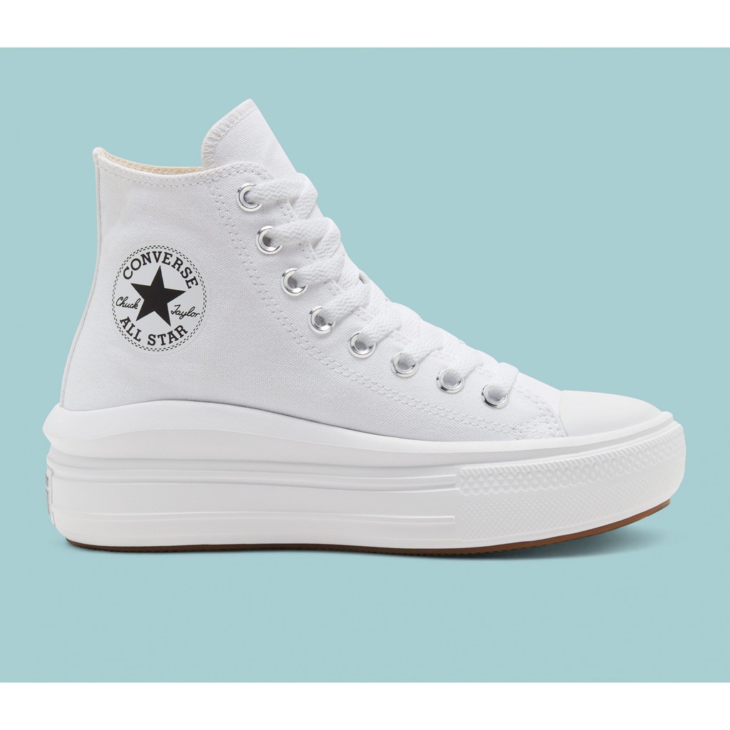 CONVERSE CHUCK TAYLOR MOVE PLATFORM HIGH TOP WHITE