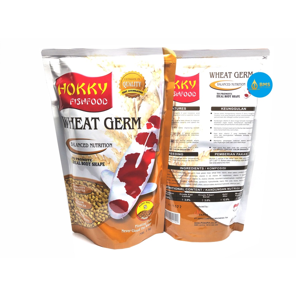 Pelet Koi Hokky Untuk Pertumbuhan Burayak Koi S 1Kg AA04003
