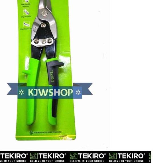 ❉ Gunting Galvalum Gunting Seng TEKIRO Gunting Aluminium Super Tajam 10" TEKIRO Aviation Snips 10 In