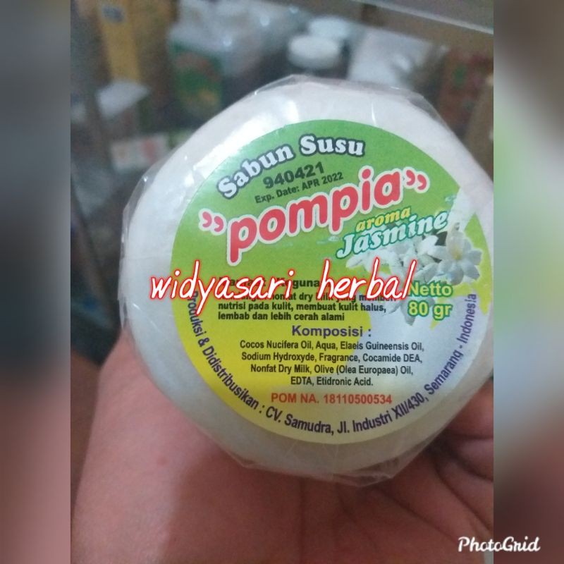 Sabun Susu Pompia Aroma Jasmin Ecer 80gr