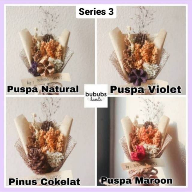 Promo Dried Flower Asli Bouquet Bunga  Kering Aksesoris 