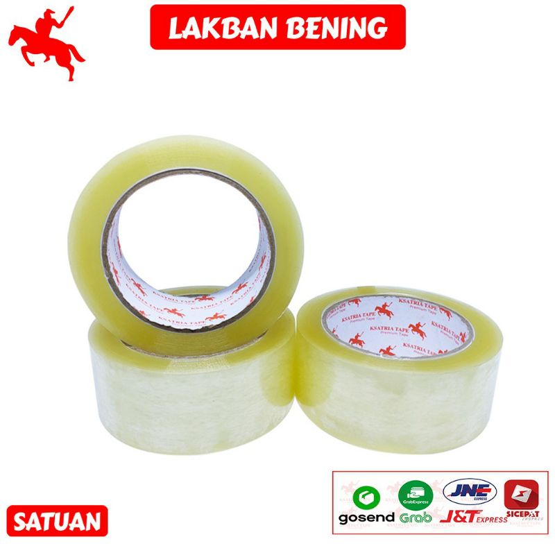 Lakban OPP Tape / Lakban Bening KSATRIA Tape 100 Yard