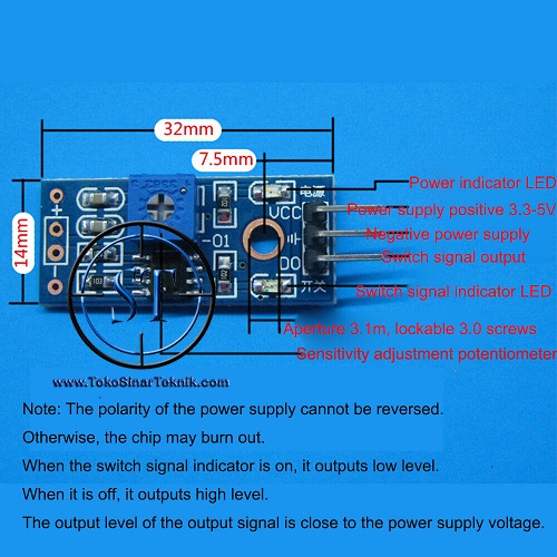 Kit Sensor Magnetic Reed Switch Magnetron Magswitch Adjustable Sensitivity Magnet Modul Arduino BB-37