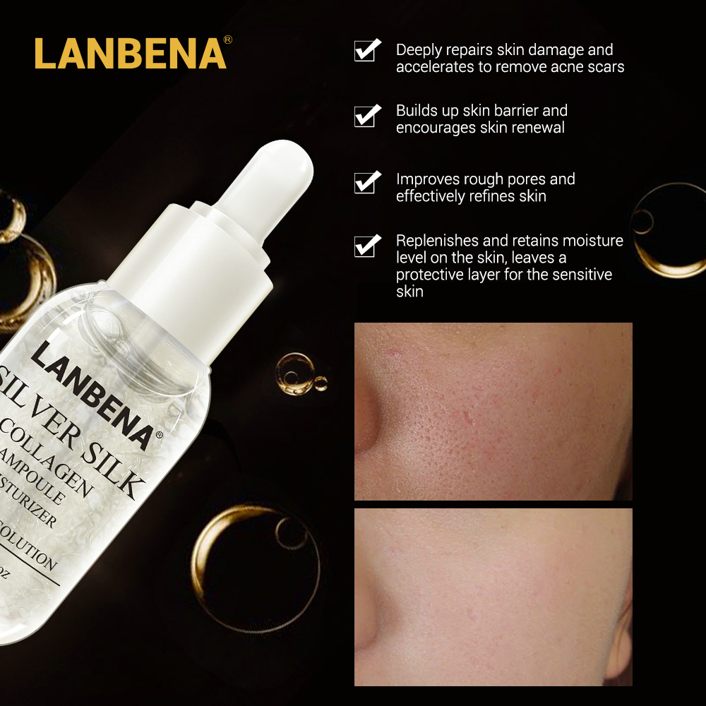 LANBENA  Pores and Repairing 15 Ml Silver Silk Collagen Ampoule Moisturizer