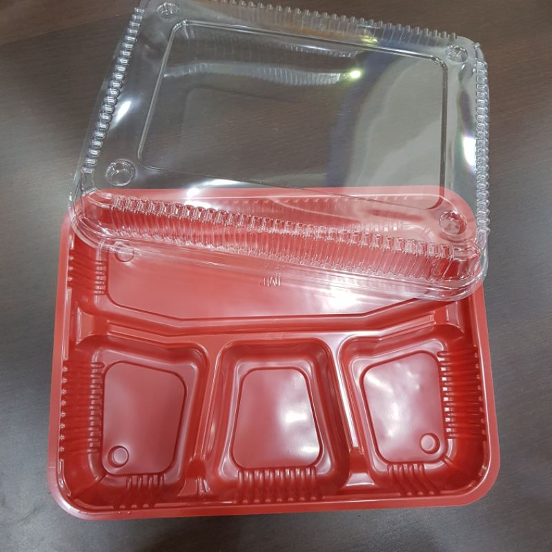 MIKA BENTO IMP 4B MERAH SEKAT 4 1PCS
