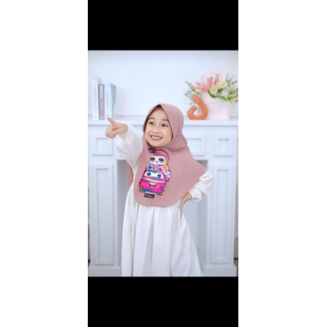 JILBAB BERGO PET PLISKET ANAK