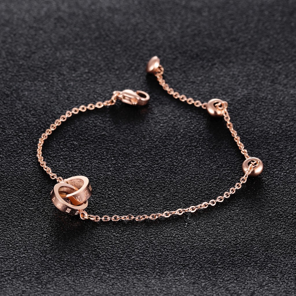 [ PALING LARIS ] Gelang rantai Perhiasan Titanium Wanita Import Korea Anti Karat Cocok Hadiah GK094