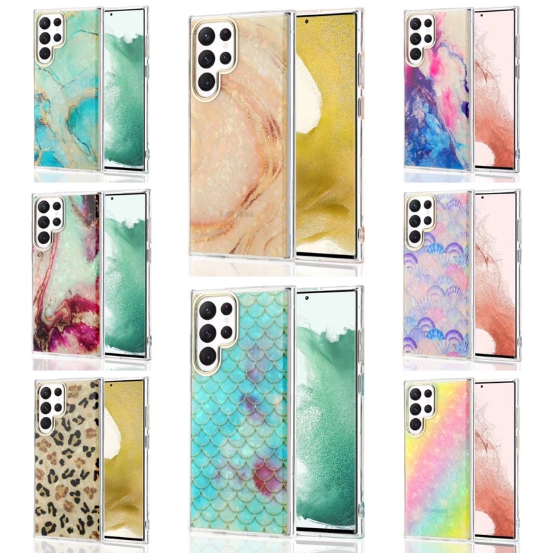 Samsung S23 S20 S21 S22 plus ultra S20Fe S21FE Note 20 Note20 4G 5G A03s A02s Soft Shell Marble TPU Phone Case High Quality S21plus s22plus s22ultra s21ultra