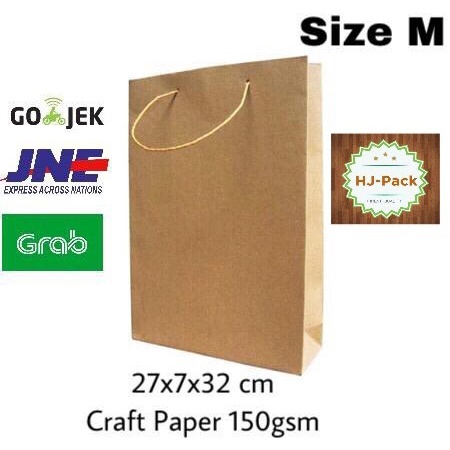 

(TERLARIS) Paper Bag/Paperbag/ Tas Kertas /Goodie Bag Size M 27X7X32