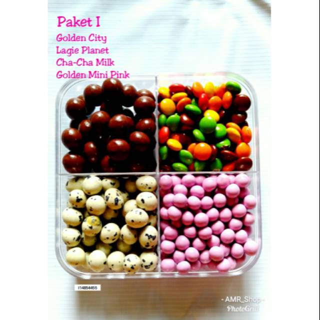 

Cokelat Tray sekat 4 Paket I