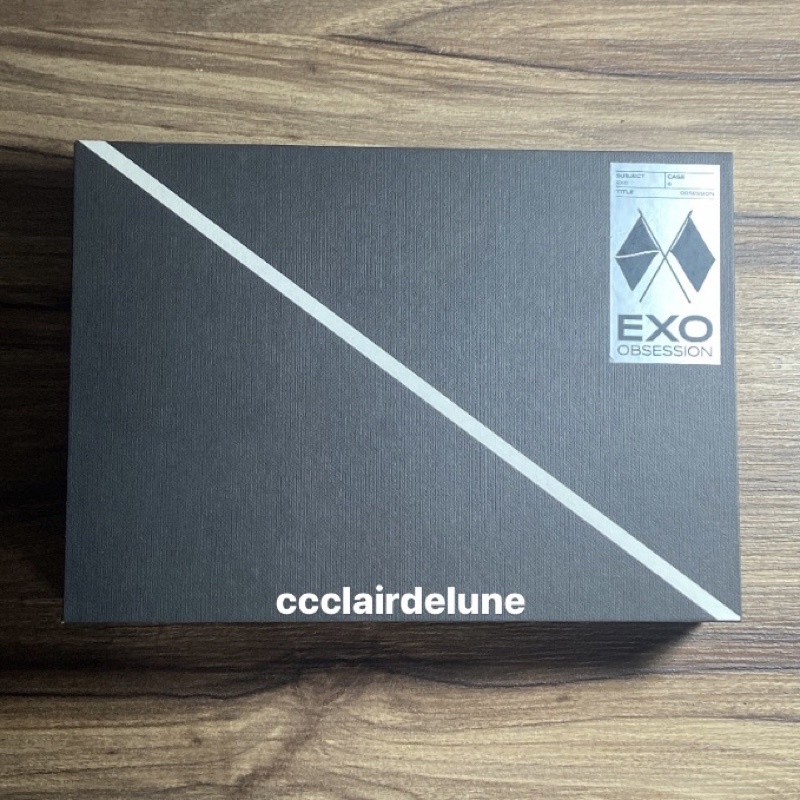 [fullset] album obsession exo ver. pc photocard baekhyun suho chanyeol chen sehun kai