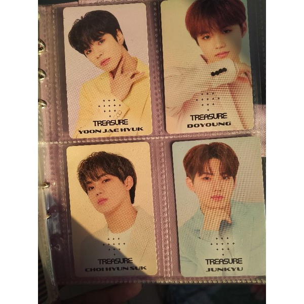 Photocard Treasure benefit HMV kupon tc trading card Jepang hyunsuk junkyu doyoung jaehyuk